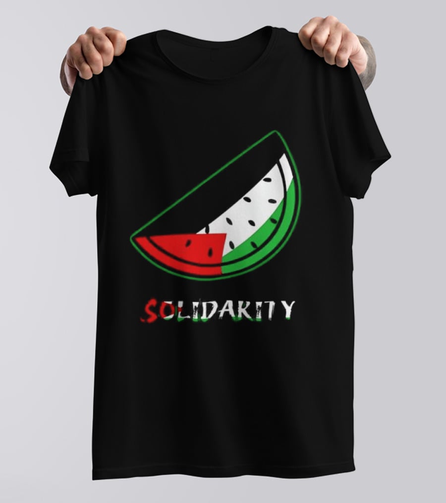 Solidarity Watermelon Palestinian Flag T-Shirt