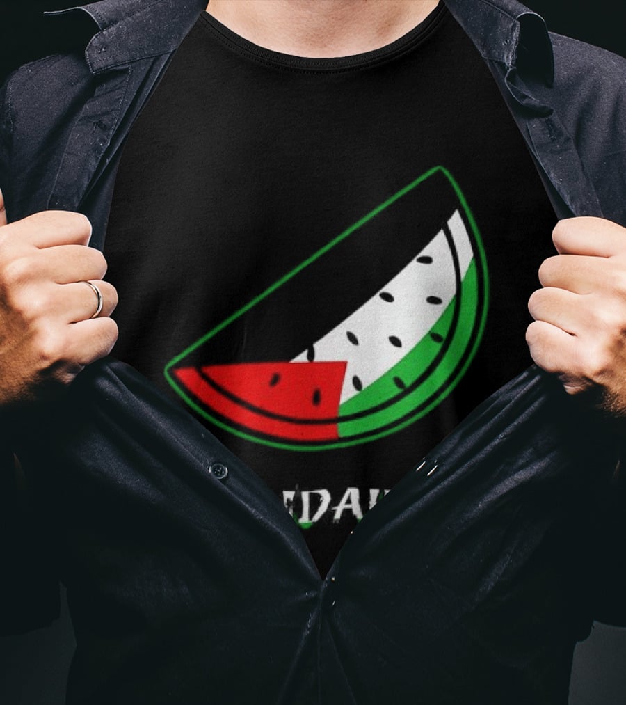 Solidarity Watermelon Palestinian Flag T-Shirt