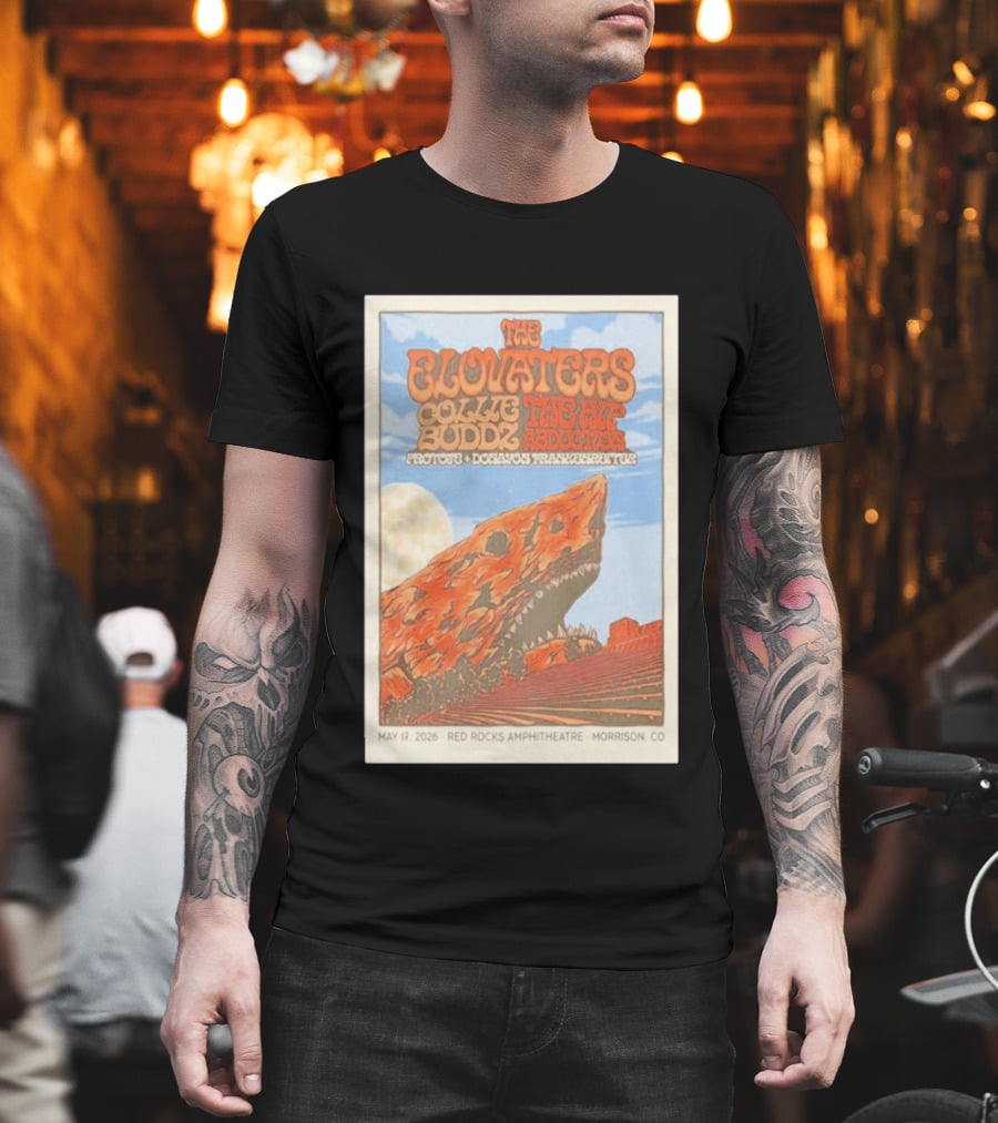 The Elovaters Red Rocks Amphitheatre May 17 2026 Collie Buddz The Hip Abduction Morrison CO Tour T-Shirt