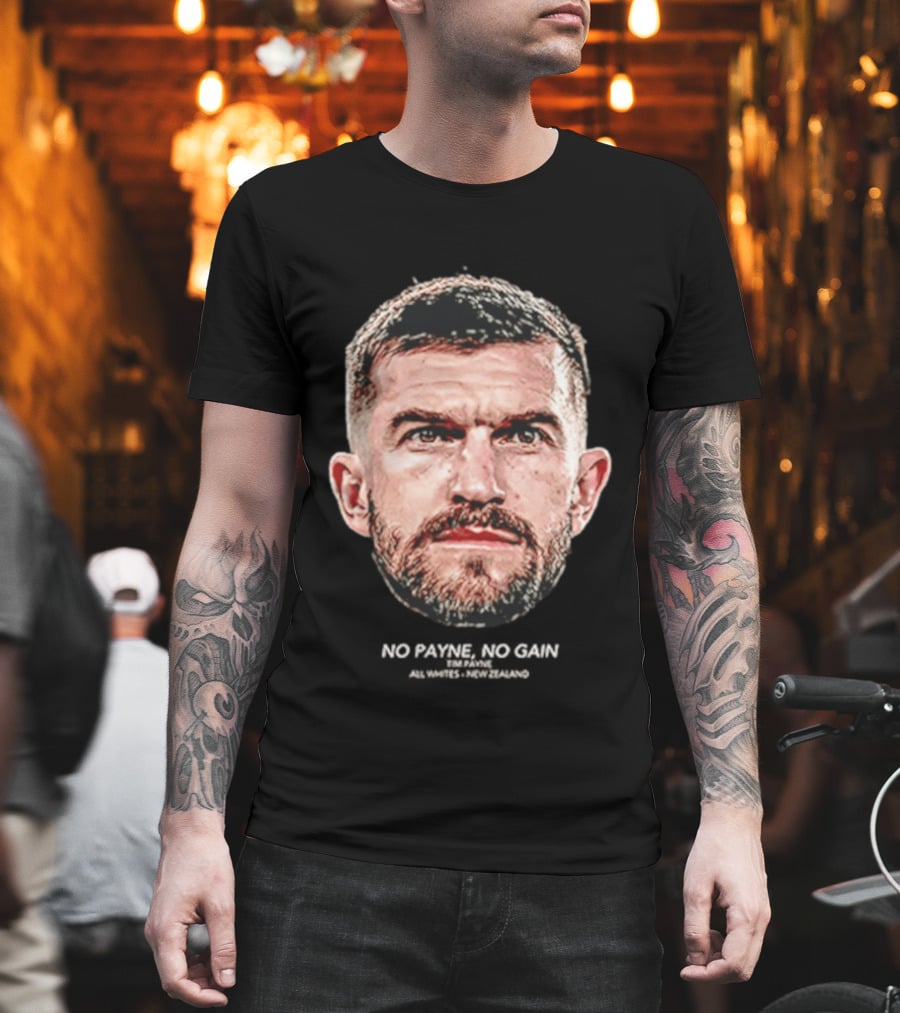 Tim Payne Wellington Phoenix No Payne No Gain Big Head T-Shirt