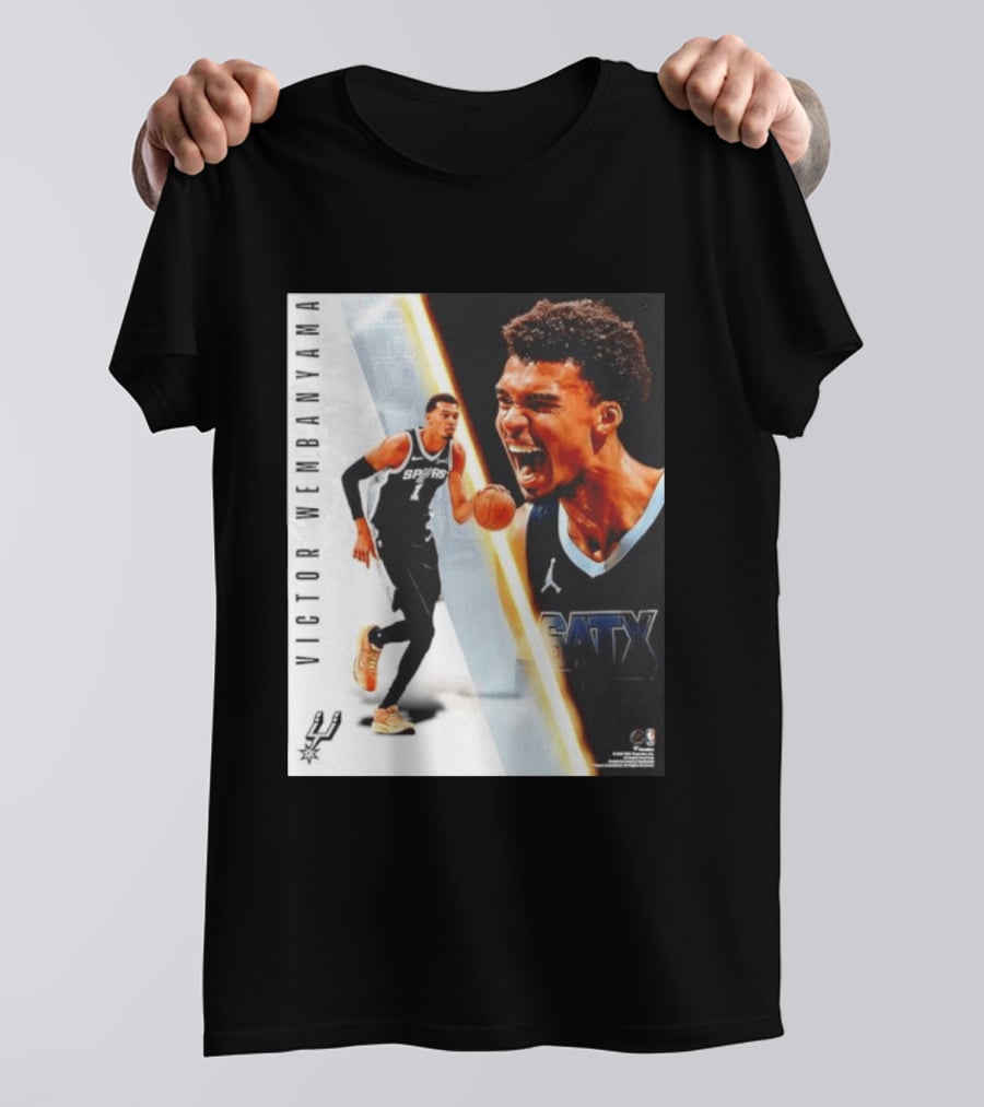 Victor Wembanyama San Antonio Spurs SATX Radiance Collage T-Shirt