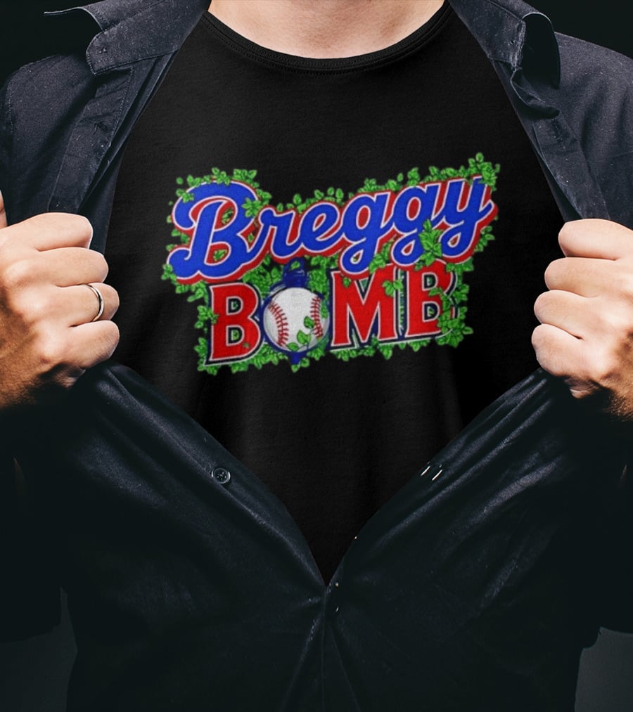 Breggy Bomb Baseball Alex Bregman Houston Astros MLB T-Shirt