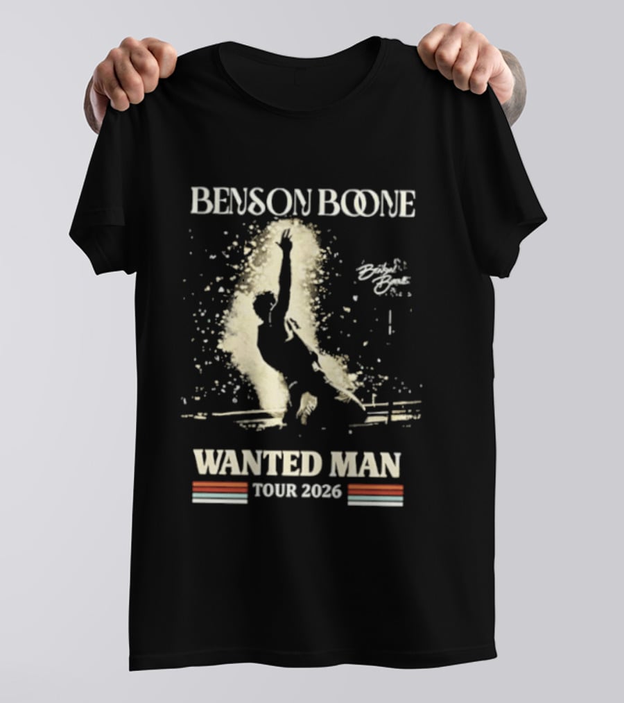 Benson Boone Wanted Man Tour 2026 T-Shirt