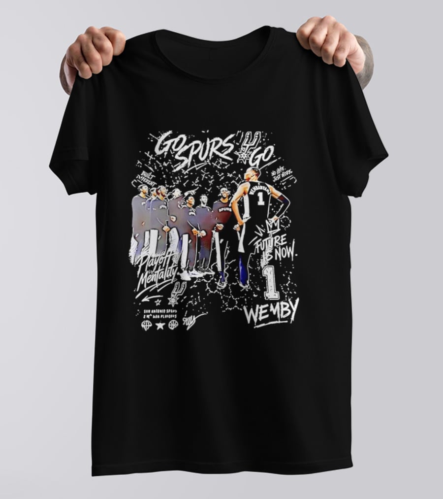 Spurs Built Different No Hype Just Work Future Is Now Wembanyama Wemby T-Shirt