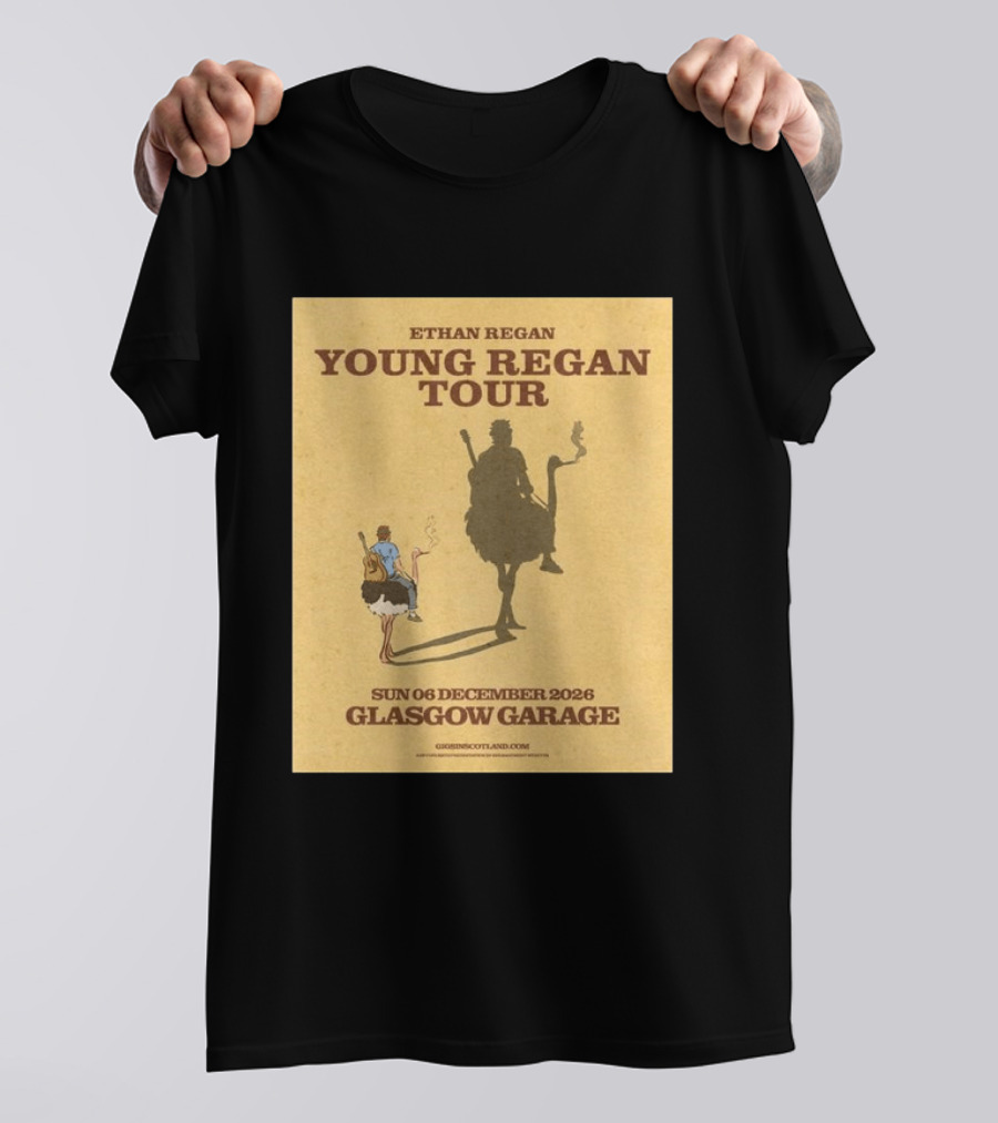 Ethan Regan Young Regan Tour December 2026 Glasgow Garage T-Shirt