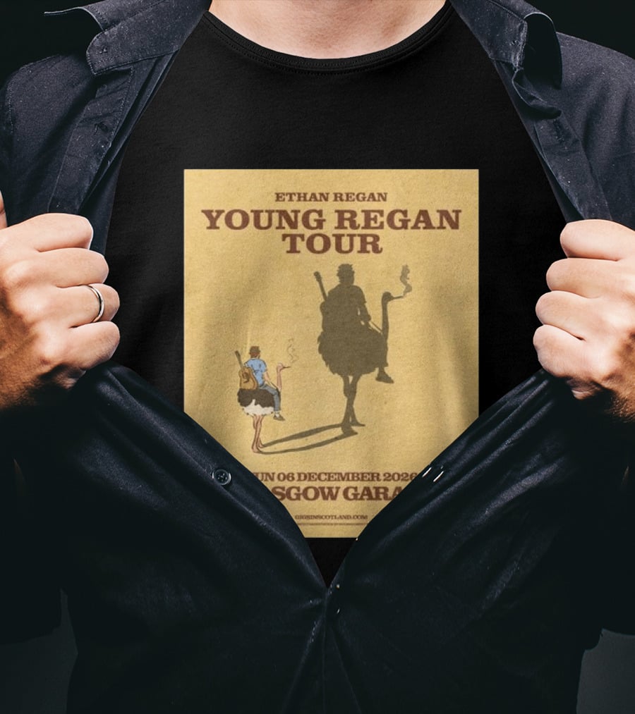 Ethan Regan Young Regan Tour December 2026 Glasgow Garage T-Shirt