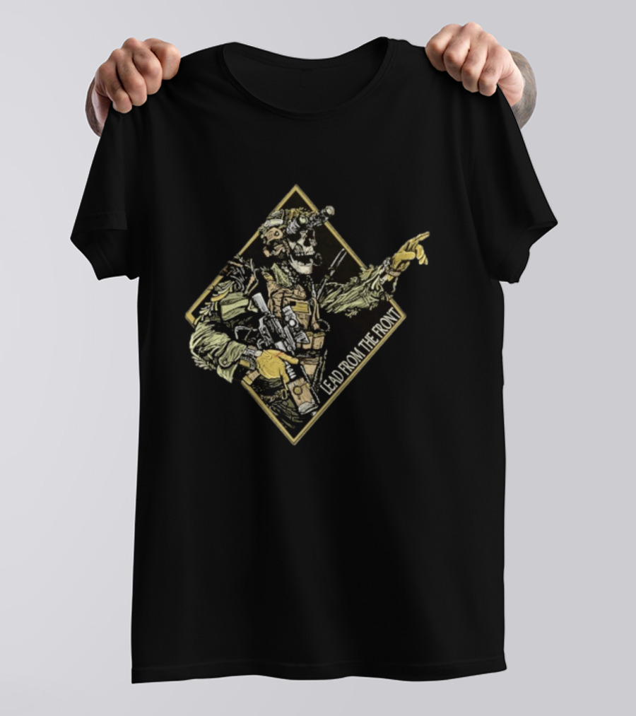 Lead From The Front Tactical Warrior Skeleton T-Shirt