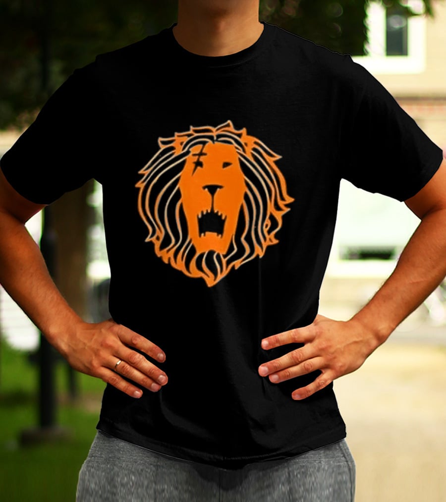 Lion Pride Seven Deadly Sins Rugged Roaring Face T-Shirt