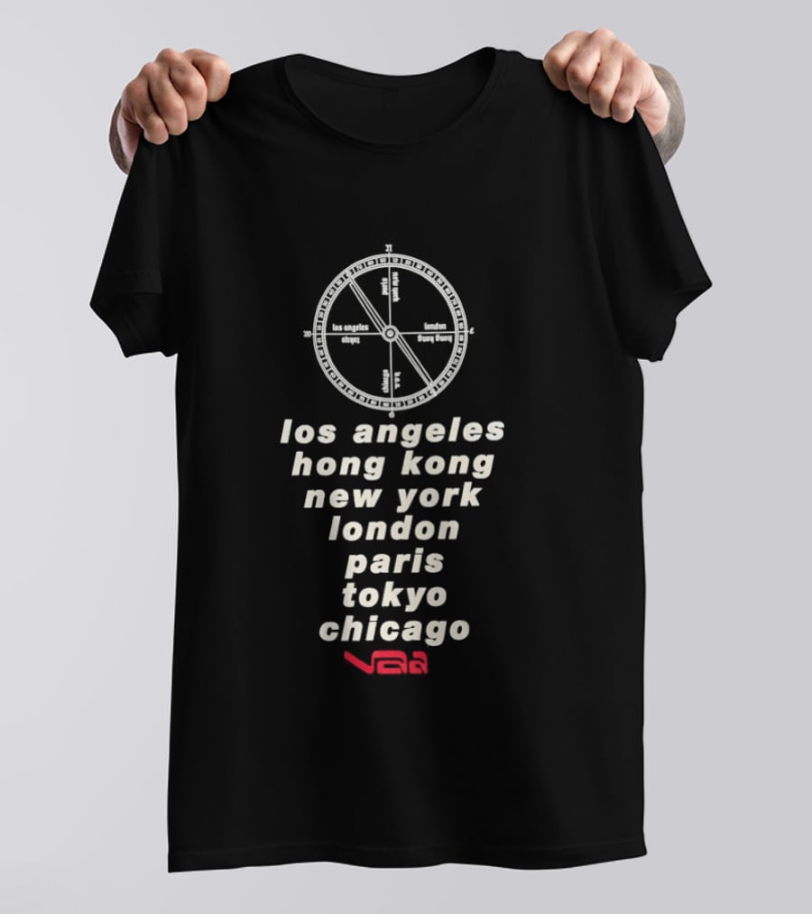 Los Angeles Hong Kong New York London Paris Tokyo Chicago Nike Swoosh T-Shirt