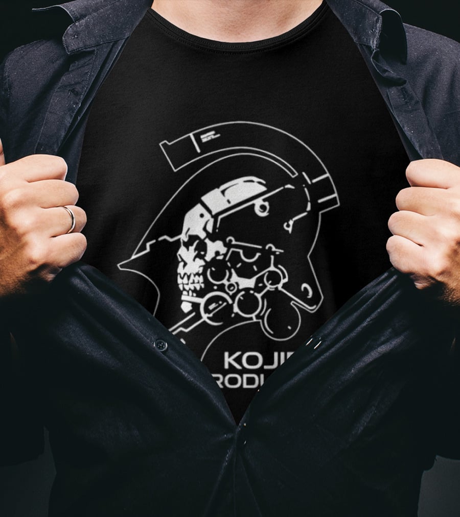 Kojima Productions Ludens Skull Helmet Mecha Cyborg Death Stranding Hideo Kojima T-Shirt