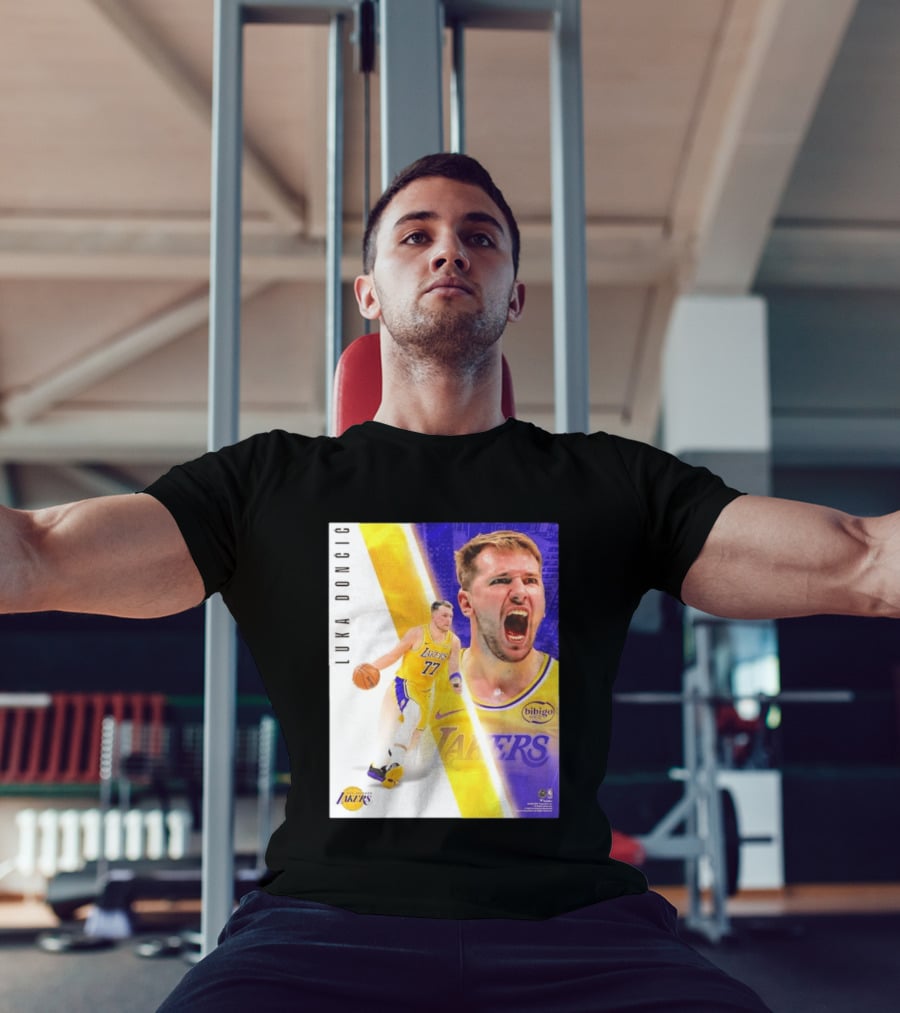 Luka Doncic 77 Los Angeles Lakers Basketball Energetic T-Shirt