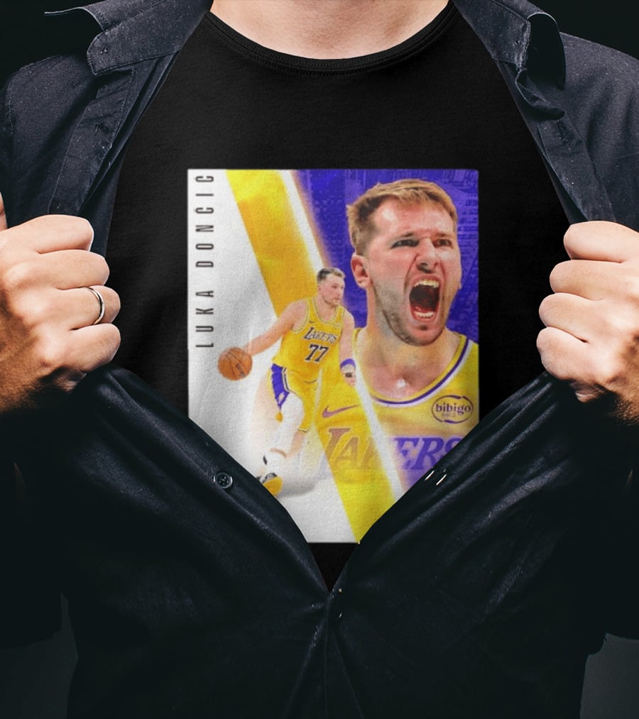 Luka Doncic 77 Los Angeles Lakers Basketball Energetic T-Shirt