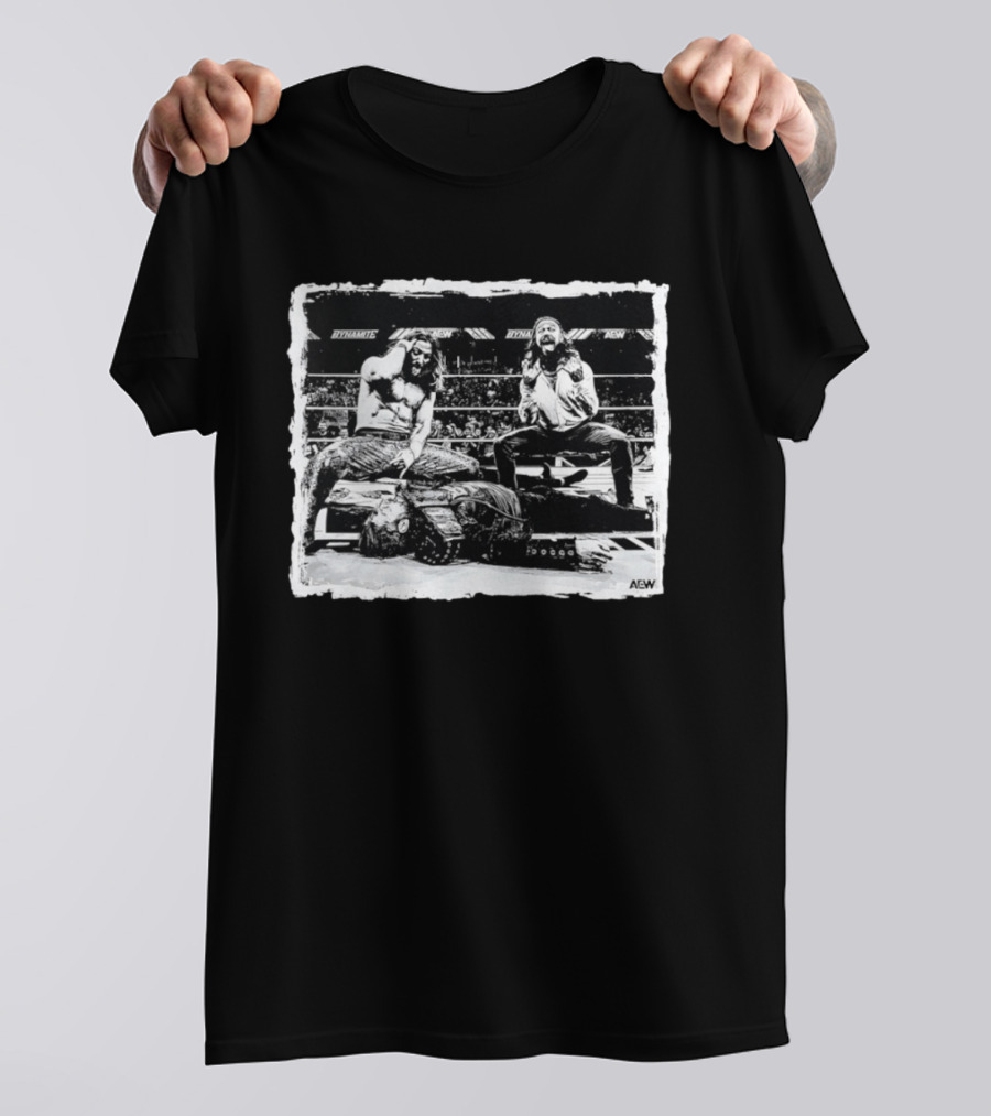 Matt Jackson Nick Jackson Kenny Omega AEW Dynamite Wrestling Moment T-Shirt