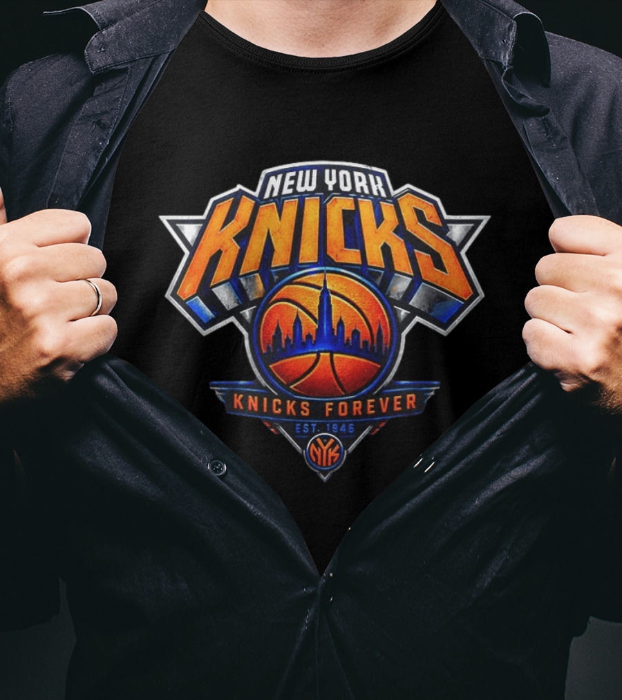 New York Knicks Forever Est 1946 NYK Basketball Team T-Shirt