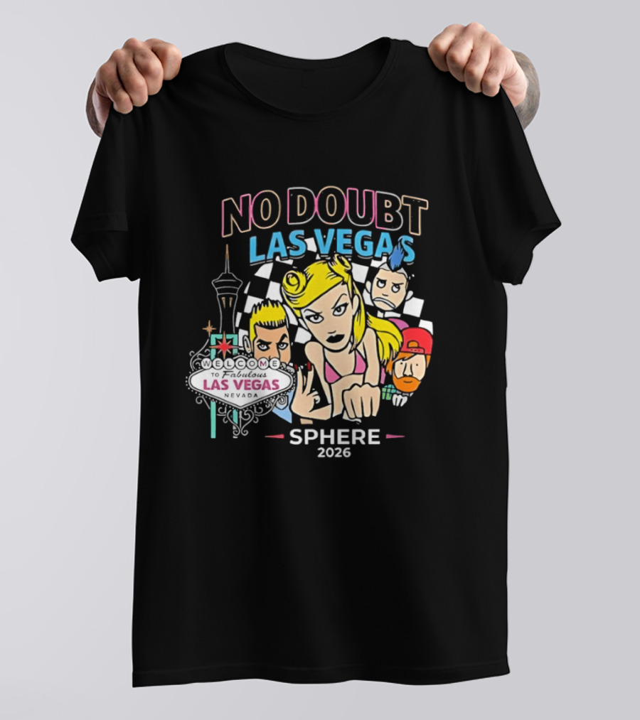 No Doubt Las Vegas Sphere 2026 Concert Merchandise T-Shirt