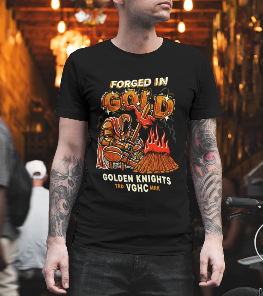 Forged In Gold Vegas Golden Knights VGHC NHL T-Shirt