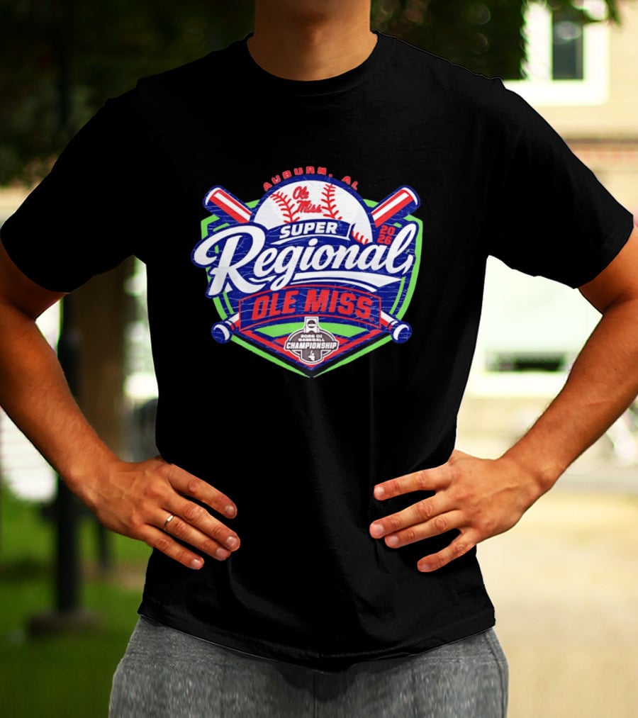 Super Regional Ole Miss Rebels Baseball 2026 Auburn AL Road To Championship T-Shirt