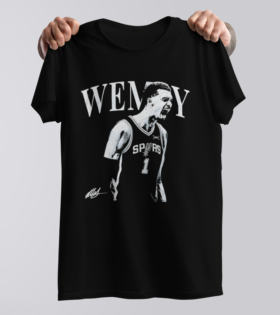 Wemby Victor Wembanyama Spurs 1 Celebration NBA Basketball T-Shirt