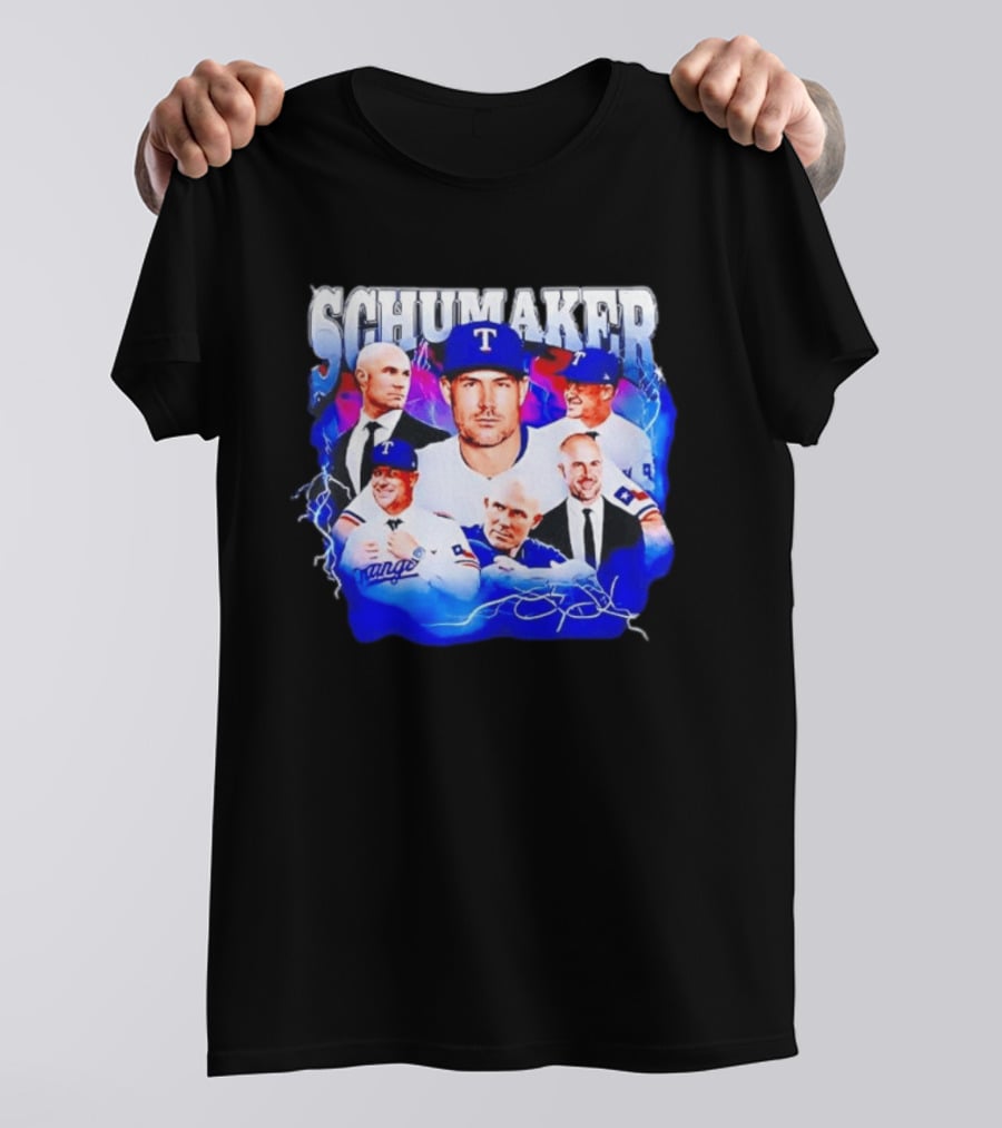 Skip Schumaker Texas Baseball Collage T-Shirt