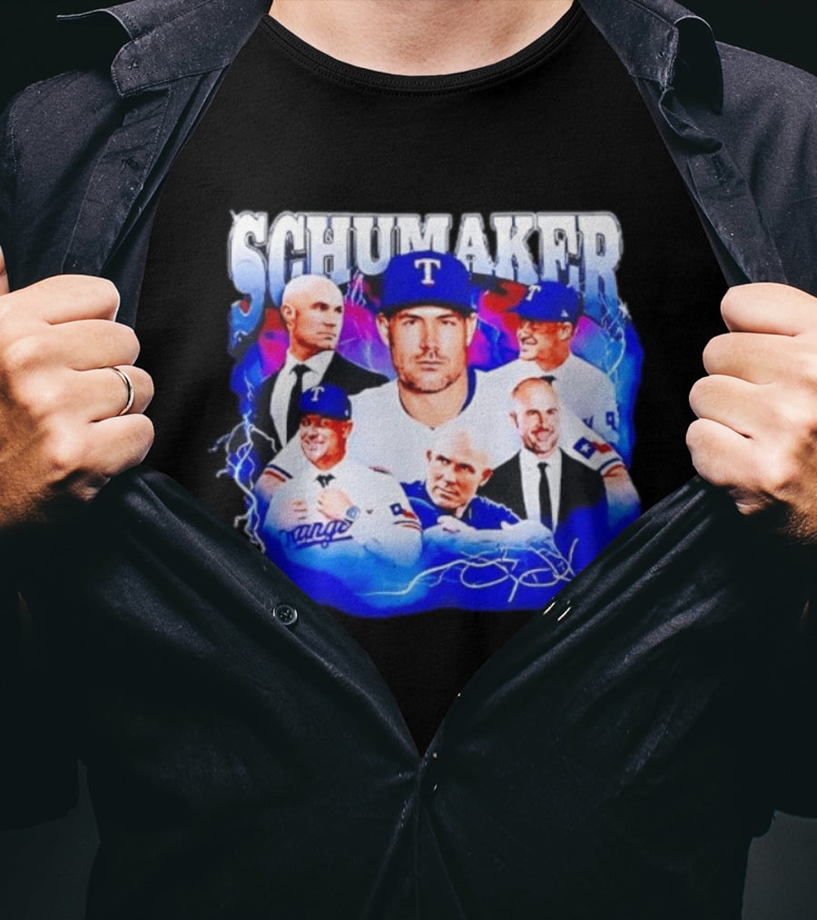 Skip Schumaker Texas Baseball Collage T-Shirt