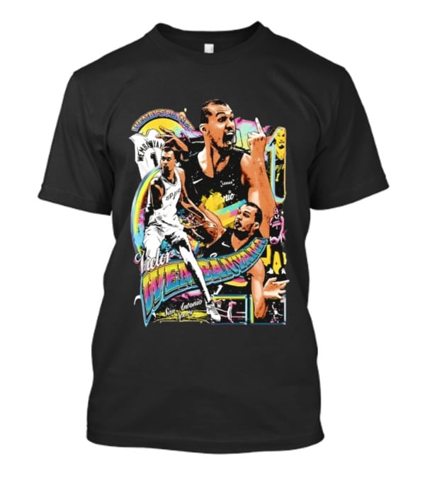 Victor Wembanyama X The Alien Mashup San Antonio Spurs Basketball #1 Wemby T-Shirt