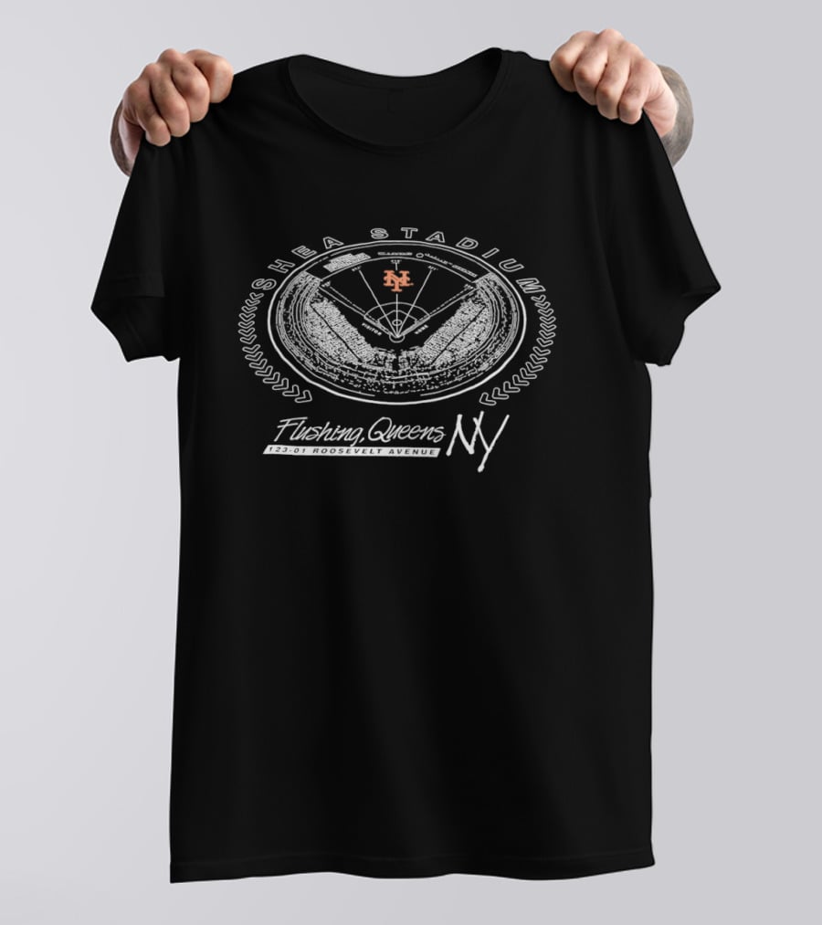 Shea Stadium Flushing Queens NY Mets Baseball 123 01 Roosevelt Avenue T-Shirt