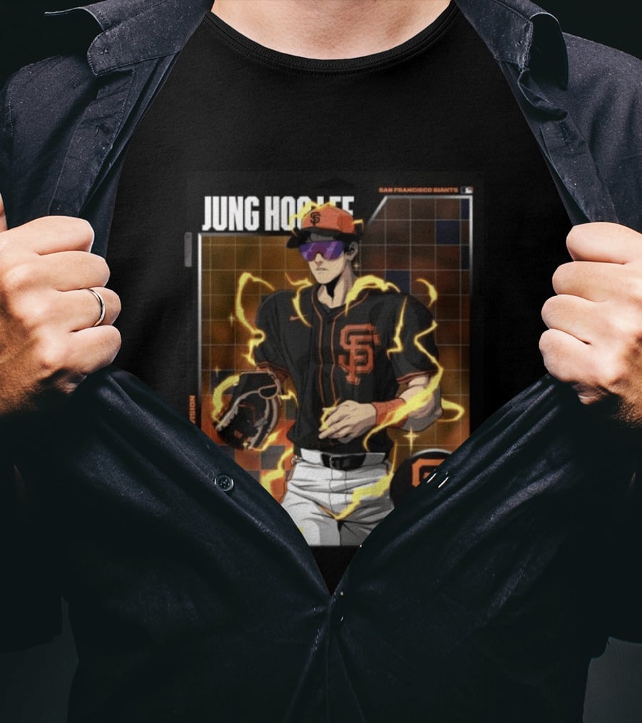 Jung Hoo Lee San Francisco Giants National League West Division Super Saiyan T-Shirt