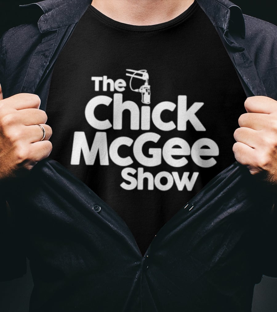 The Chick McGee Show Podcast Mic T-Shirt