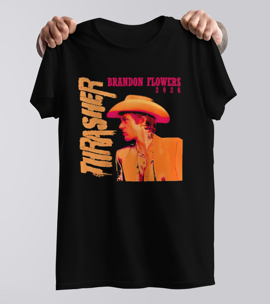 Brandon Flowers Thrasher 2026 Cowboy T-Shirt