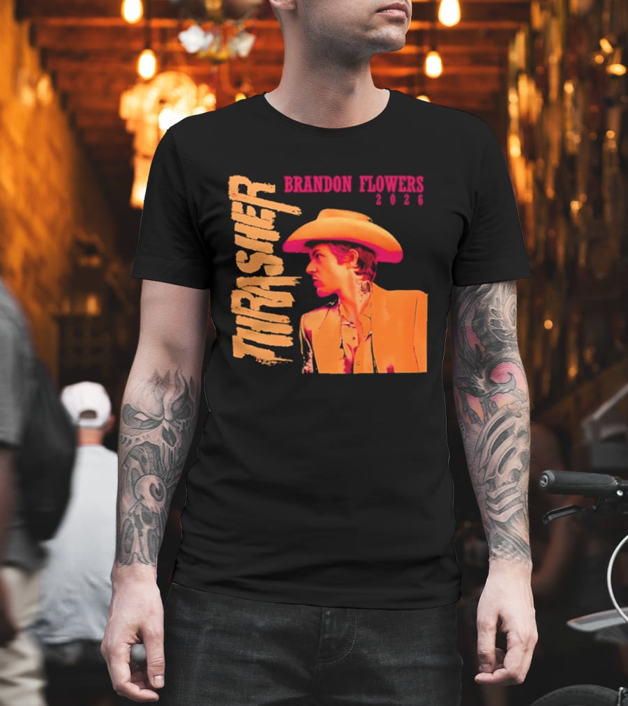 Brandon Flowers Thrasher 2026 Cowboy T-Shirt