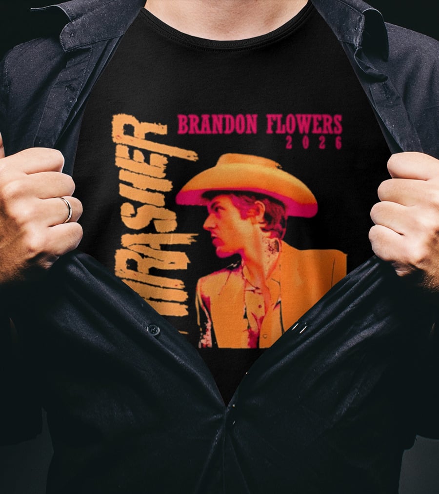 Brandon Flowers Thrasher 2026 Cowboy T-Shirt