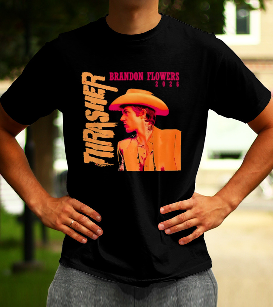Brandon Flowers Thrasher 2026 Cowboy T-Shirt