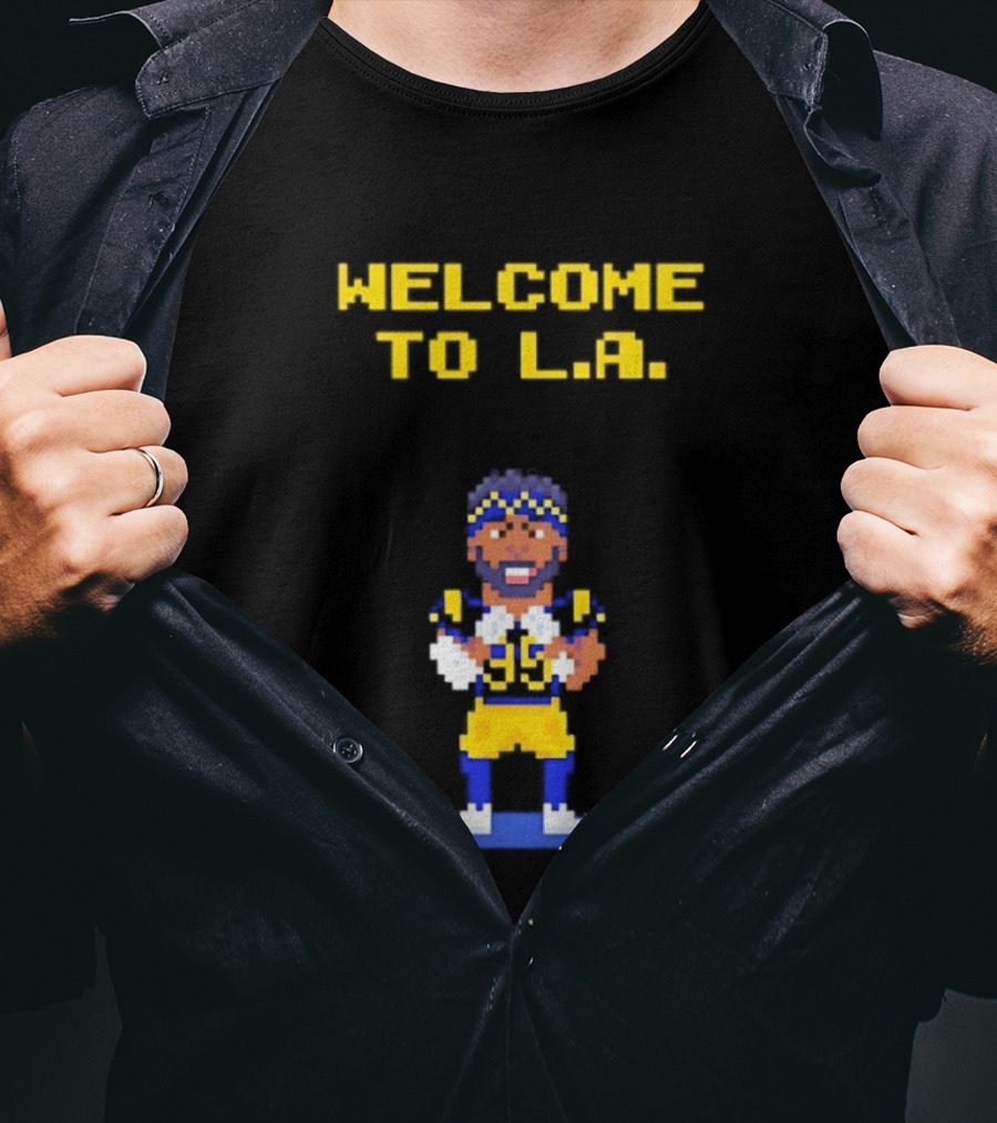 Welcome To L.A. Aaron Donald Los Angeles Rams Video Game T-Shirt