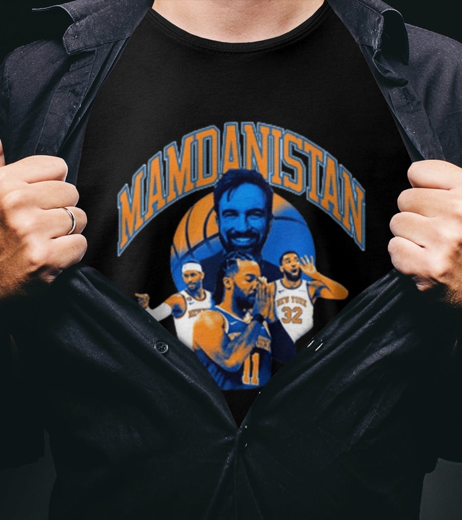 MAMDANISTAN Alien Workshop New York Knicks T-Shirt