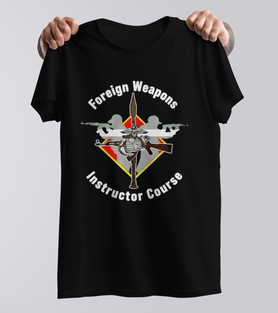 Foreign Weapons Instructor Course Iconic Rifle Weapons Training T-Shirt