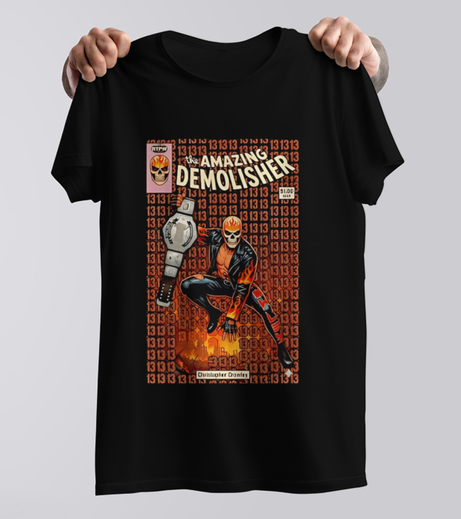 Ghost Rider The Amazing Demolisher Comic Cover Christopher Danley 13 13 13 T-Shirt