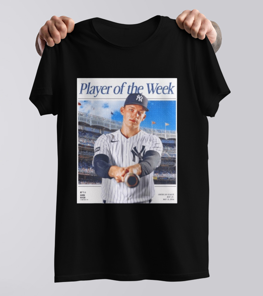 American League May 25 May 31 2026 Ben Rice Player Of The Week Yankees T-Shirt