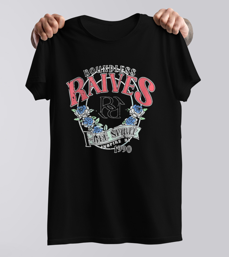 Boundless Raives Free Spirit Westie 1990 Flower Aesthetic Rose T-Shirt