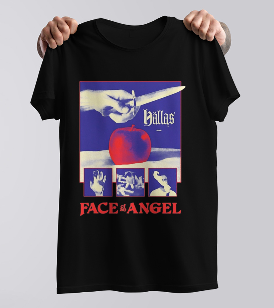 Hallas Face Of An Angel Album Heavy Metal Rock Band Music T-Shirt