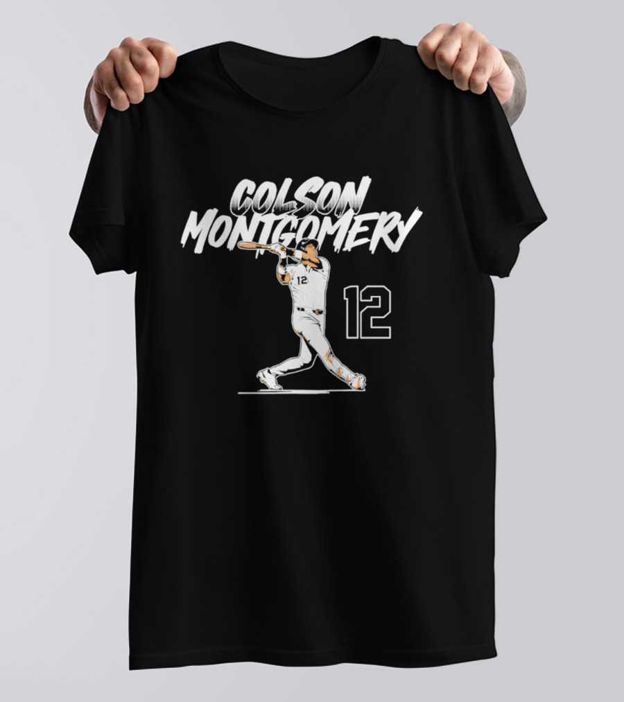 Colson Montgomery Chicago White Sox Slugger Swing 12 T-Shirt