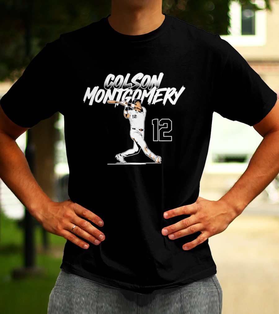 Colson Montgomery Chicago White Sox Slugger Swing 12 T-Shirt