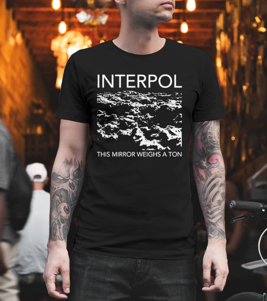 Interpol This Mirror Weighs A Ton Distressed Abstract T-Shirt