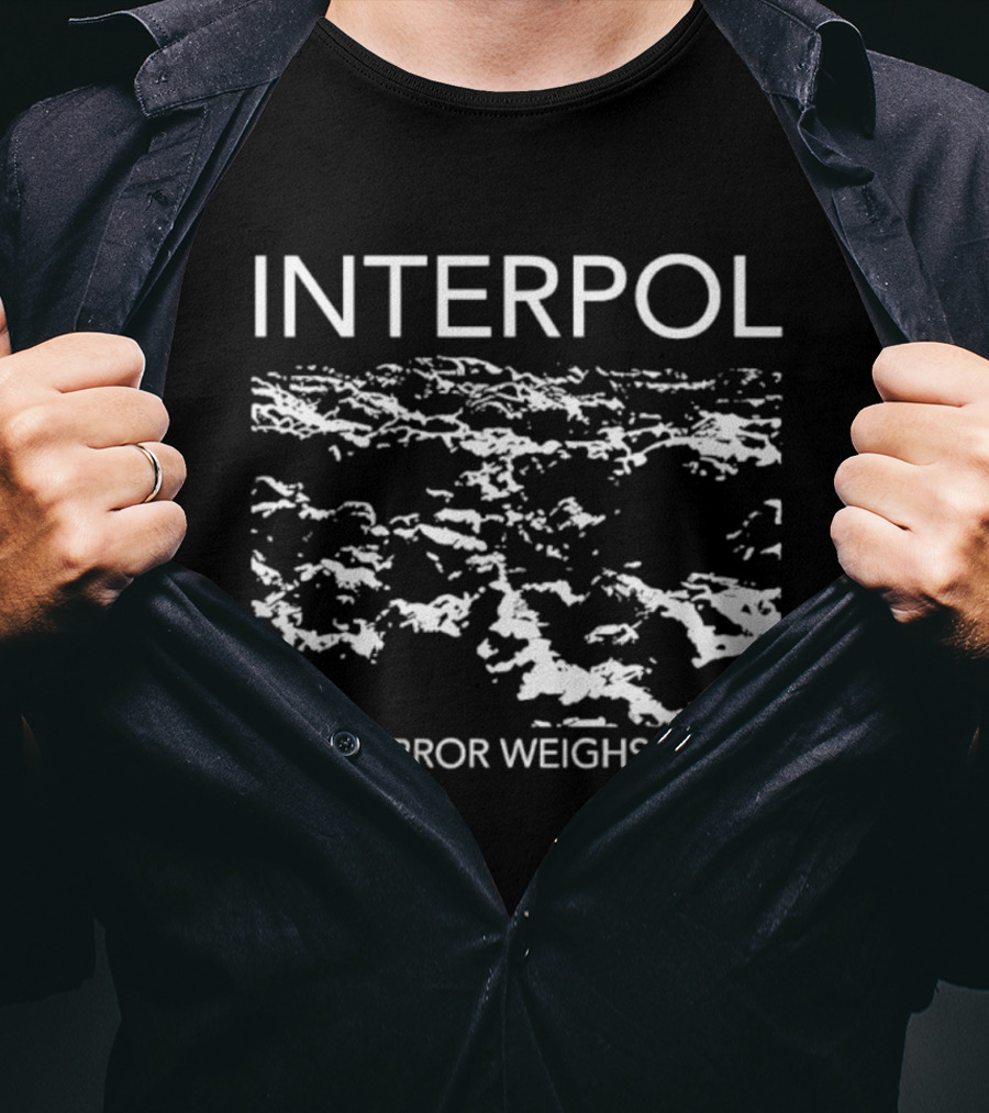 Interpol This Mirror Weighs A Ton Distressed Abstract T-Shirt