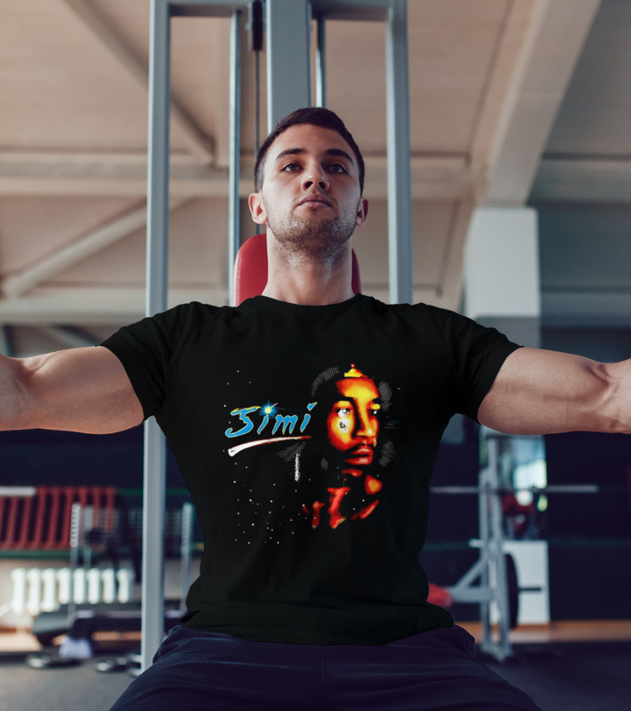 Jimi Hendrix Psychedelic Cosmic Stardust Simi T-Shirt