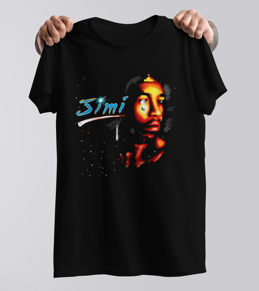 Jimi Hendrix Psychedelic Cosmic Stardust Simi T-Shirt