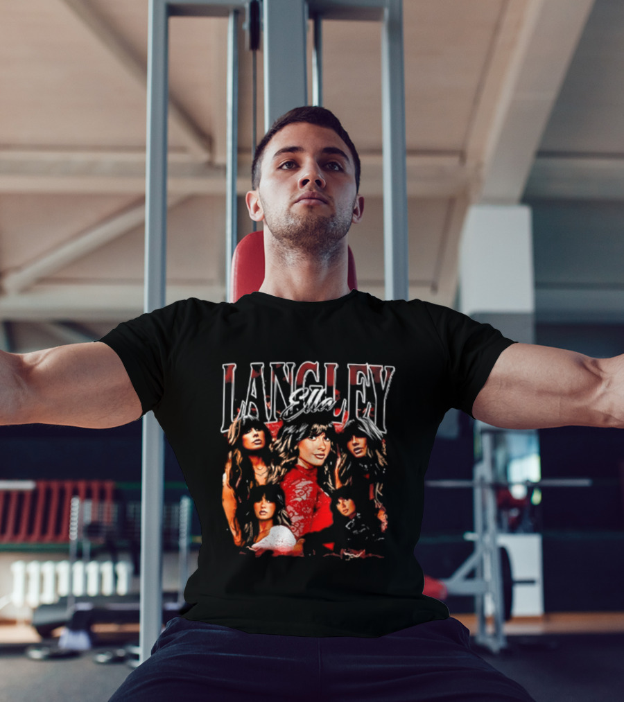 Ella Langley 90s Bootleg Style Retro Portraits T-Shirt