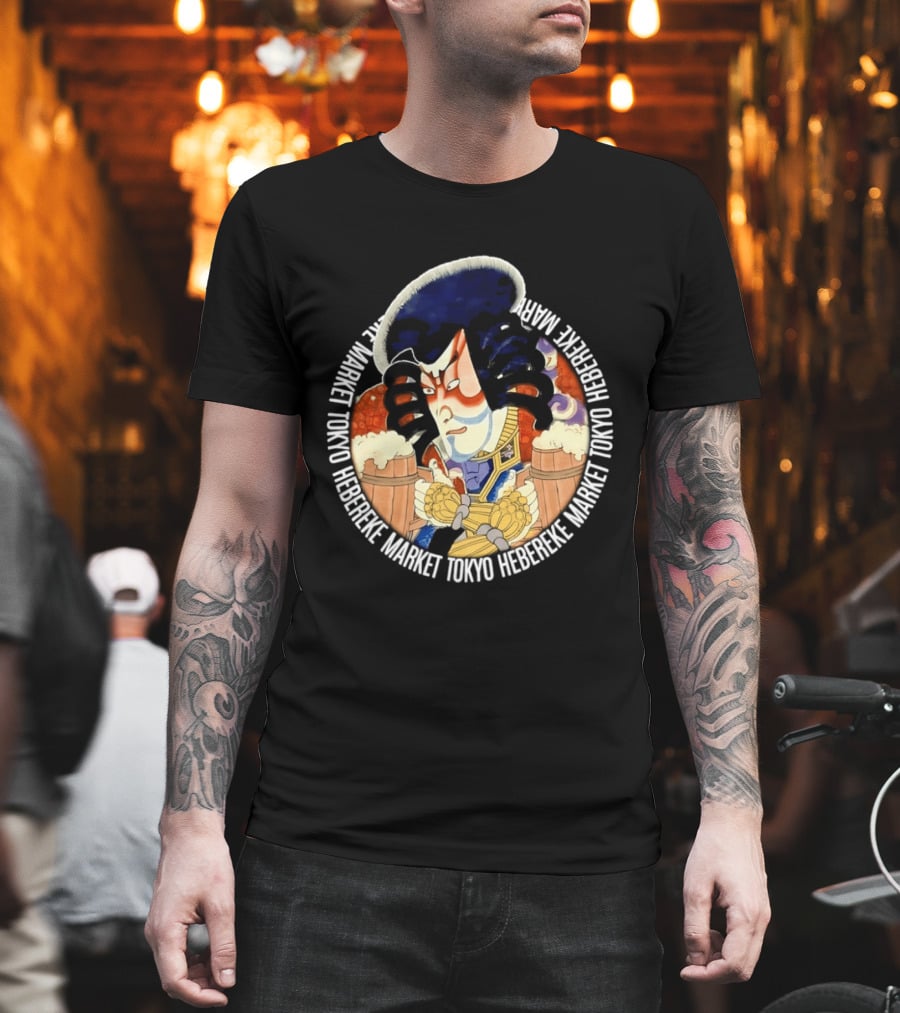 Kabuki Warrior Hebereke Market Tokyo Beer T-Shirt