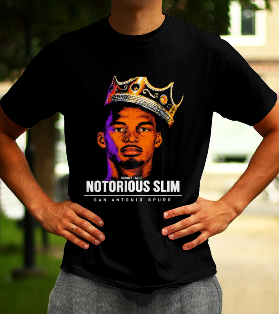 San Antonio Spurs Notorious Slim King Victor Wembanyama Basketball Star T-Shirt