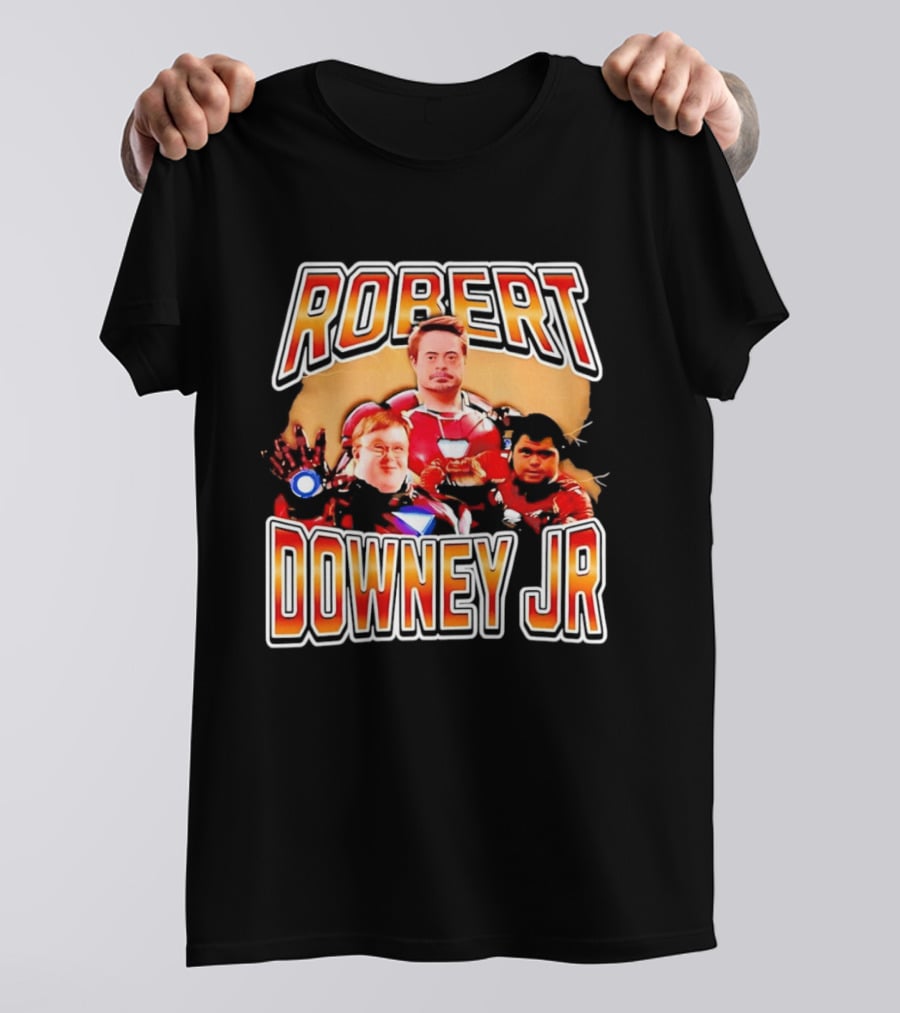 Robert Downey Jr Iron Man Mashup T-Shirt