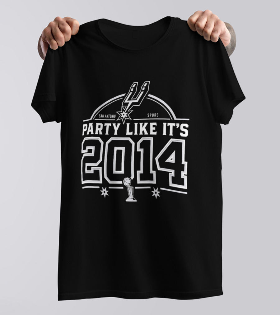 San Antonio Spurs 2014 Championship Celebration T-Shirt
